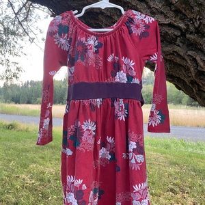 Tea Collection 5 Red Floral Dress